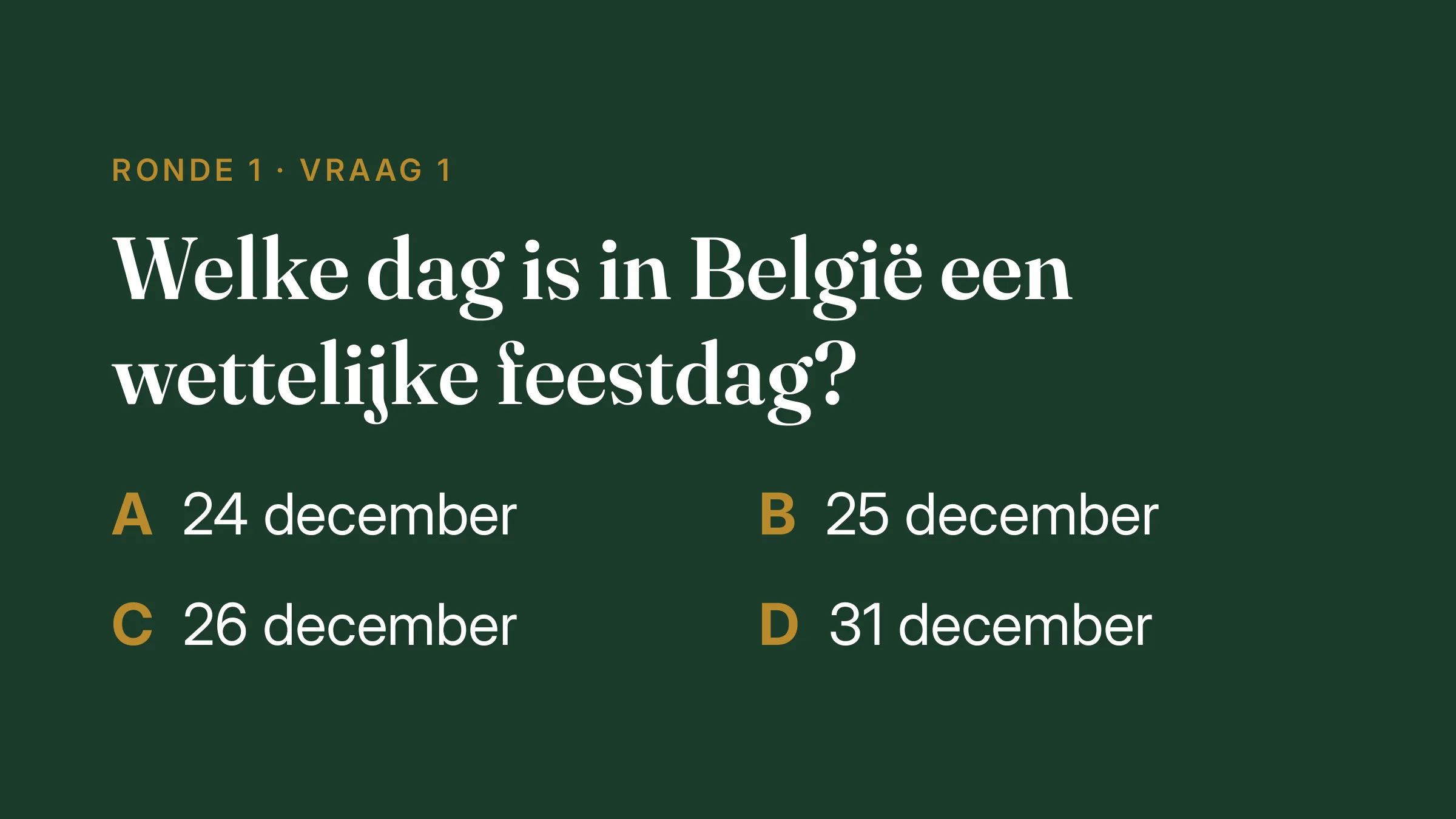 Quizvraag op tv